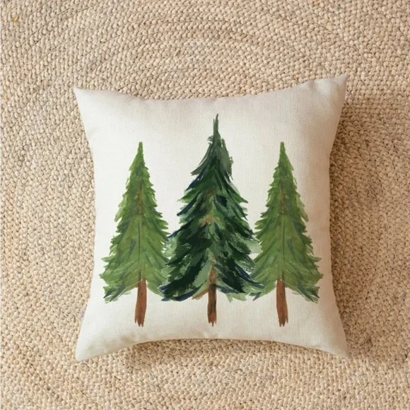 Christmas Tree 🎄 Linen Cushion Cover (Case Only) - Picture 2 of 3